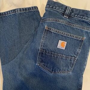 Carhartt relaxed fit denim jeans.  Size 36X32